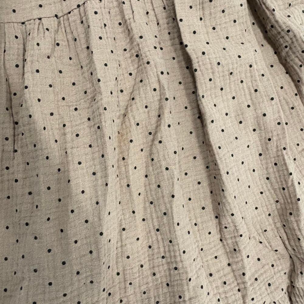 Revolve OPT gauzy cotton brown polka dot maxi dress XS - Picture 5 of 6